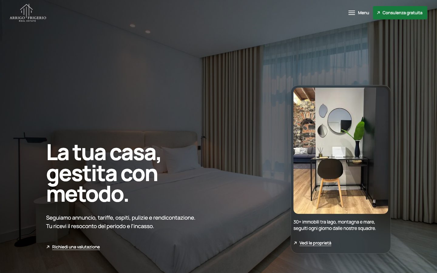 Homepage di Arrigo & Frigerio Real Estate